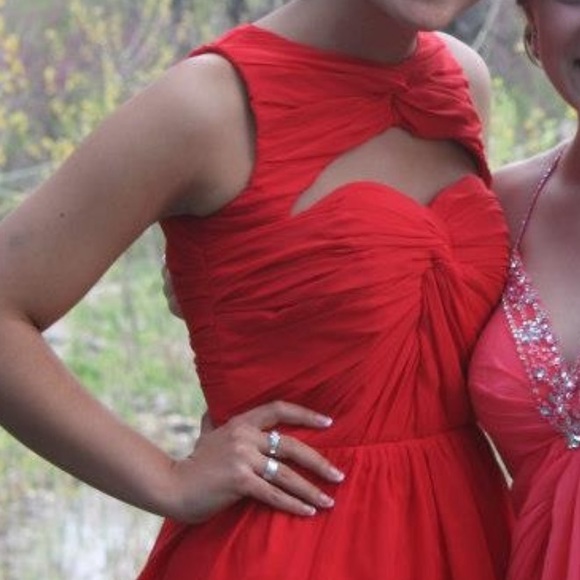 Ruby Red Prom Dress - Picture 1 of 7